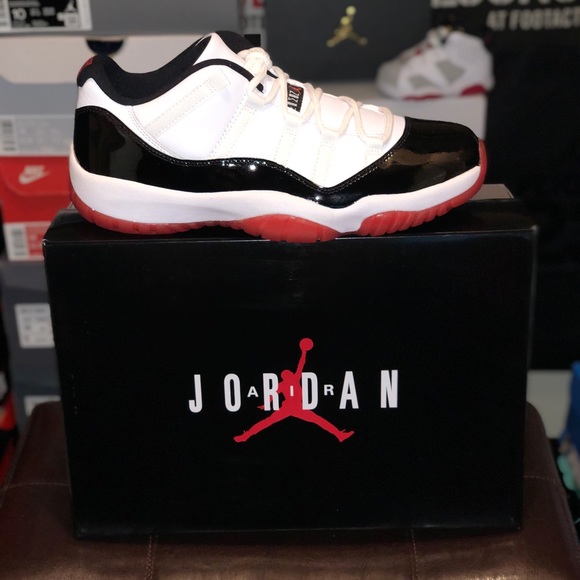 Jordan 11 low bred/concord - Picture 2 of 5